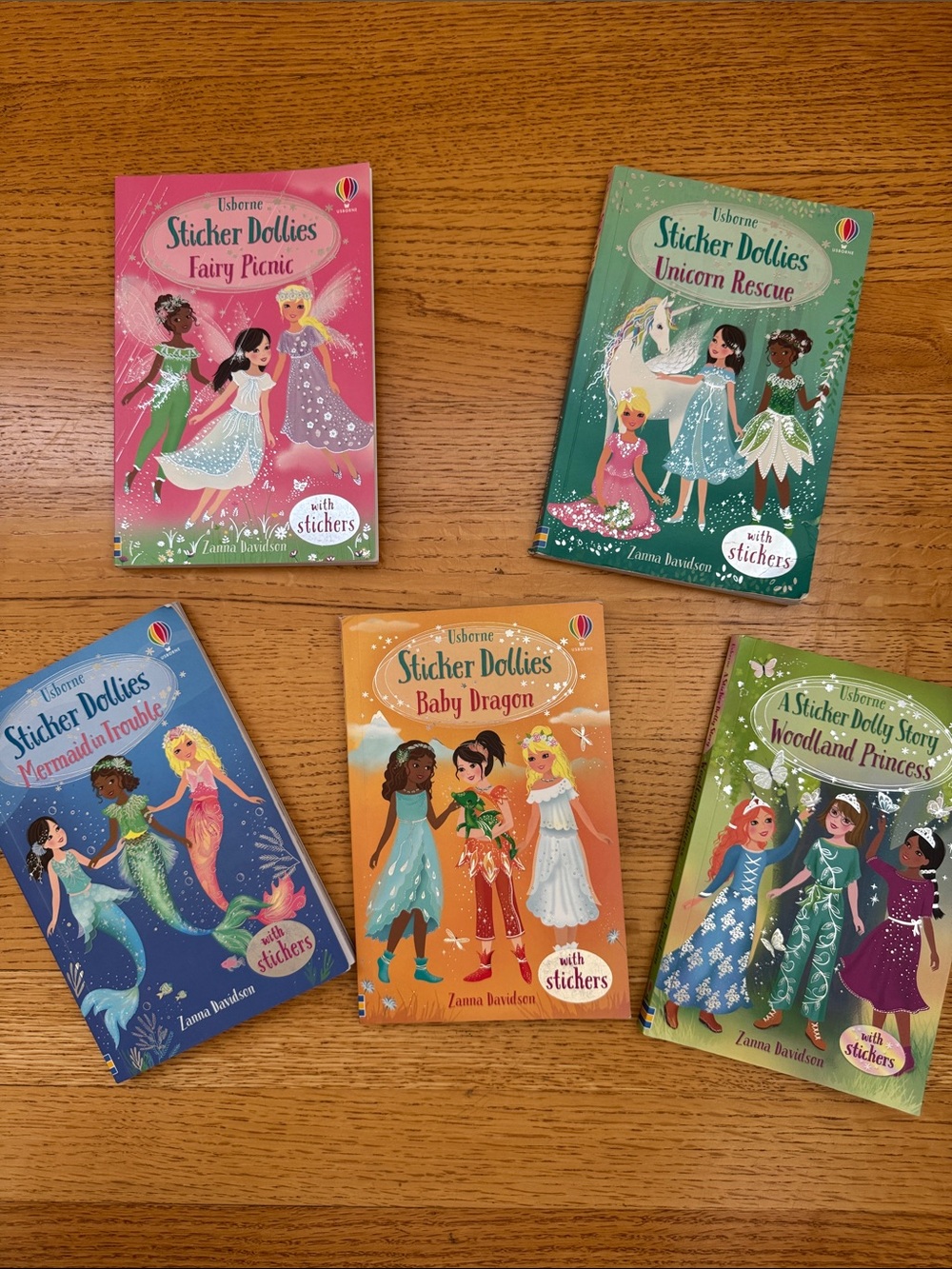 Usborne Sticker Dollies Paperback Book Set